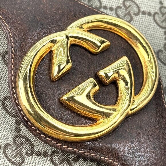 Authentic Gucci GG Sherry Interlocking Crossbody Shoulder Bucket Bag Messenger - Picture 2 of 11